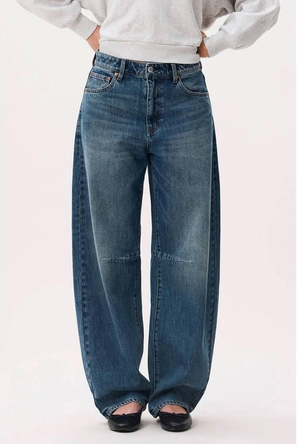 Catwalk Junkie barrel jeans medium blue denim