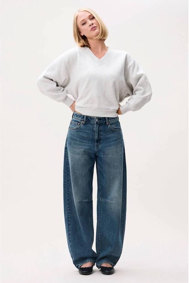 CATWALK JUNKIE Dames Jeans Bold Barrel Fit Jeans (noos) Blauw - Foto 6