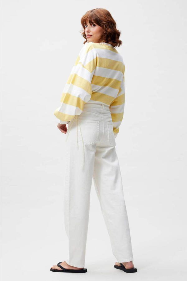 Catwalk Junkie barrel jeans wit - Foto 3