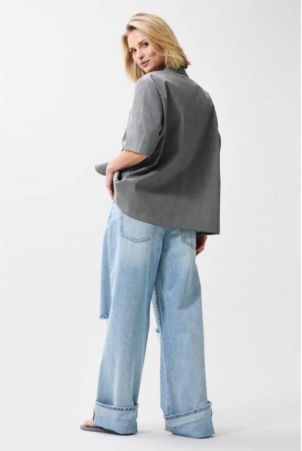 Catwalk Junkie geruit oversized blazer zwart - Foto 2