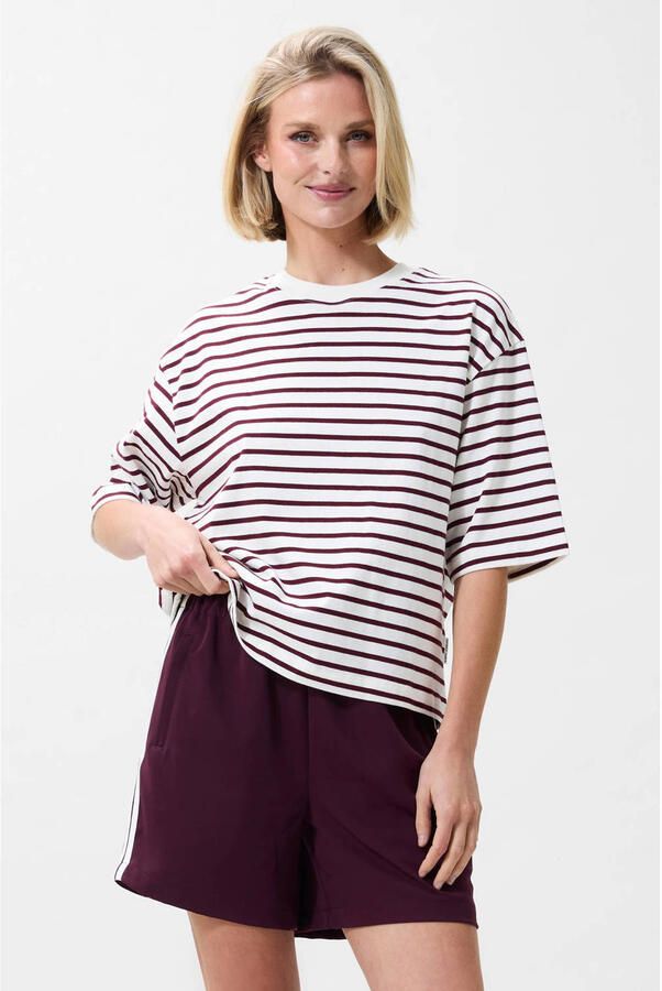 Catwalk Junkie gestreept T-shirt ecru