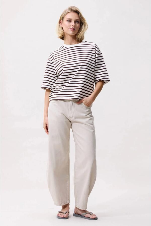 Catwalk Junkie gestreept T-shirt ecru - Foto 2