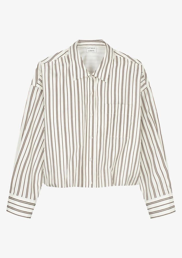 Catwalk Junkie gestreepte blouse crème - Foto 2