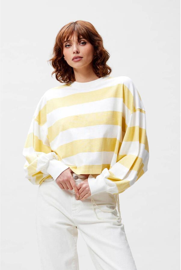 CATWALK JUNKIE Dames Truien & Vesten Oversized Striped Long Sleeve Multi - Foto 5