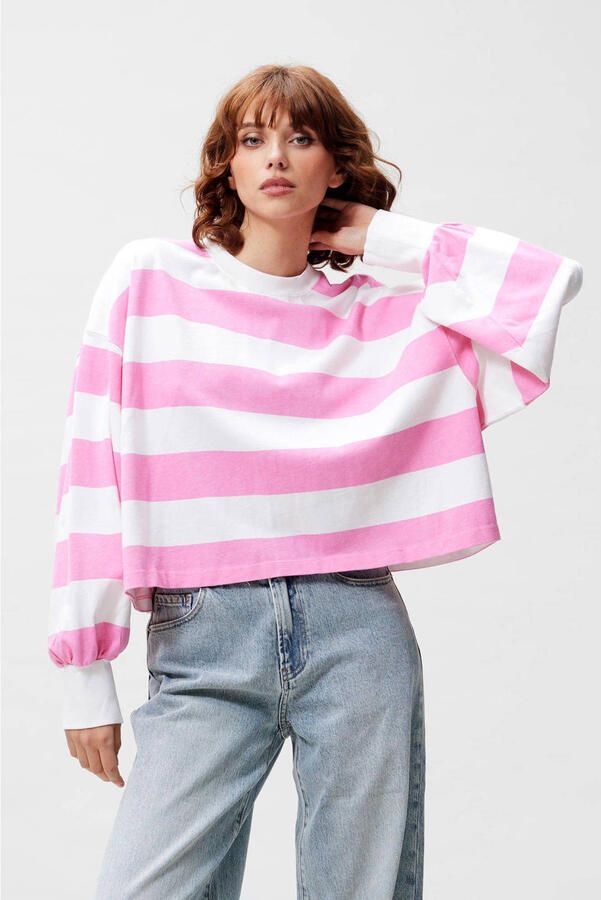 CATWALK JUNKIE Dames Truien & Vesten Oversized Striped Long Sleeve Multi - Foto 5