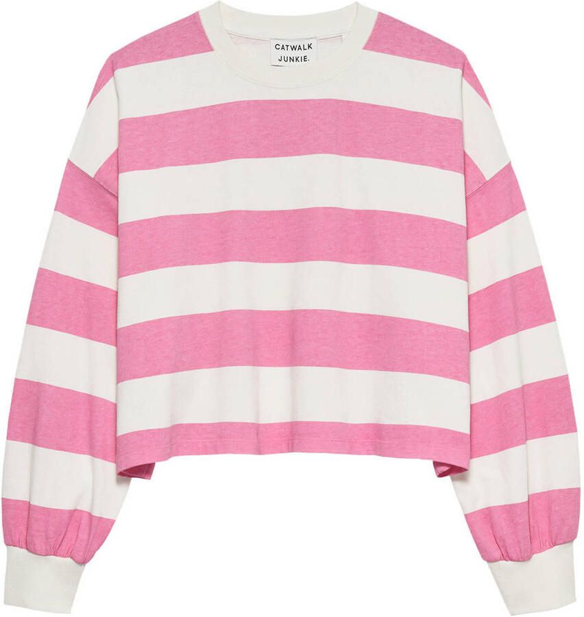CATWALK JUNKIE Dames Truien & Vesten Oversized Striped Long Sleeve Multi - Foto 6
