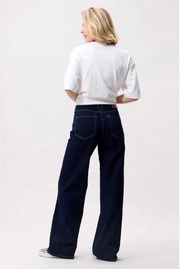 Catwalk Junkie high waist wide leg jeans dark blue denim - Foto 6
