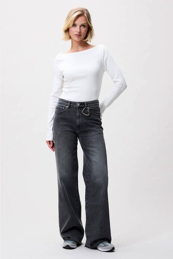 CATWALK JUNKIE Dames Jeans Loose Fit Jeans Antraciet - Foto 5