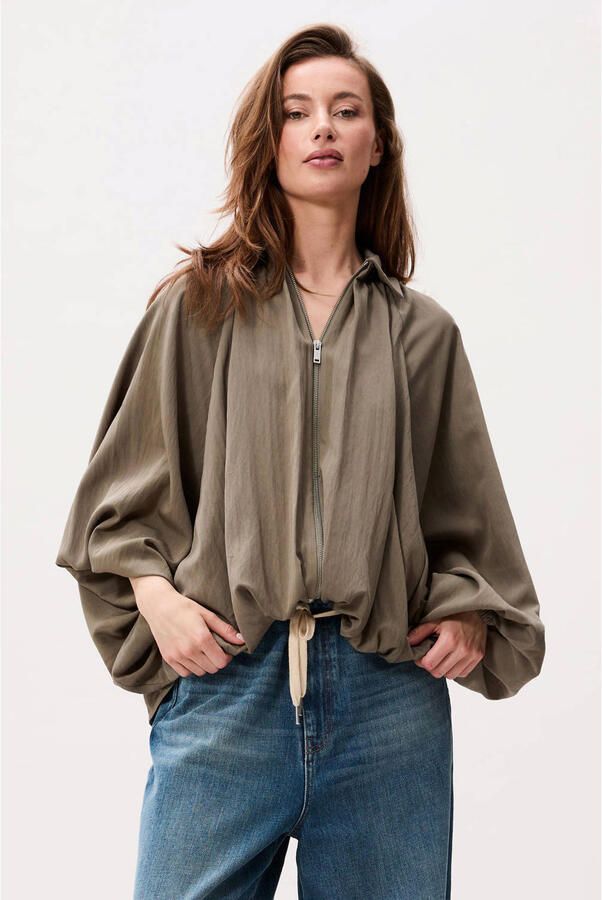 CATWALK JUNKIE Dames Blouses Draped Blouse Groen - Foto 2