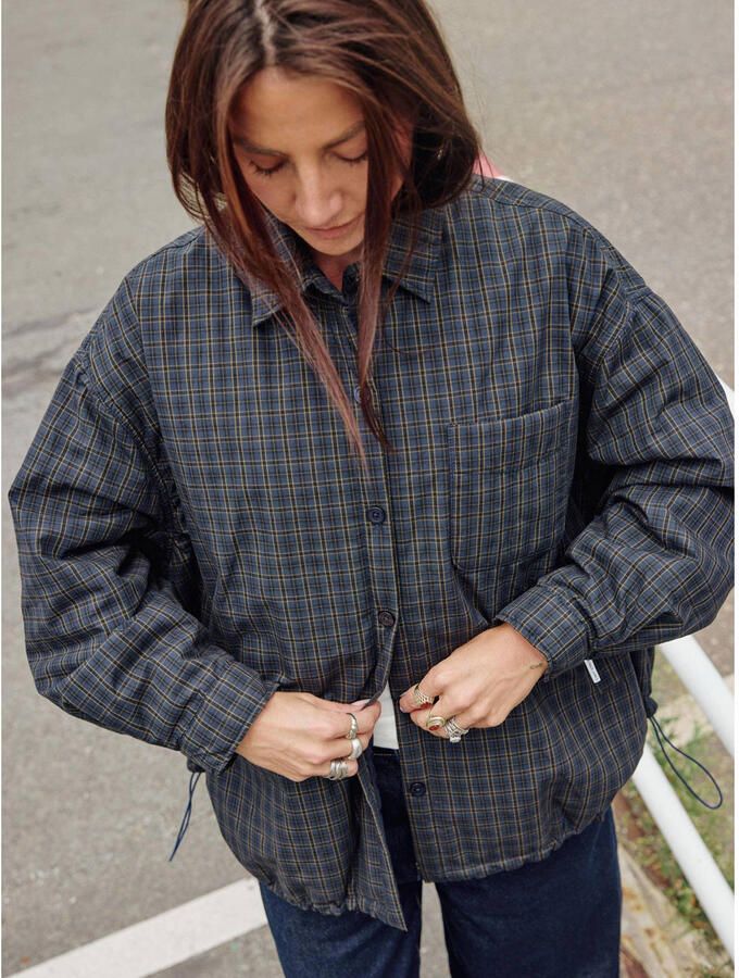 CATWALK JUNKIE Dames Blazers Light Padded Check Jacket Donkerblauw - Foto 5