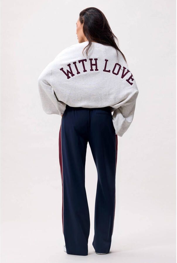 Catwalk Junkie katoenen oversized sweater met backprint grijs - Foto 2