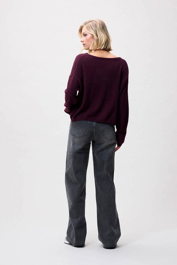 Catwalk Junkie sweater donkerrood - Foto 2