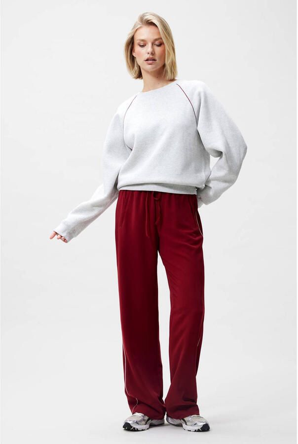 CATWALK JUNKIE Dames Truien & Vesten Graphic Sweater With Piping Lichtgrijs - Foto 5