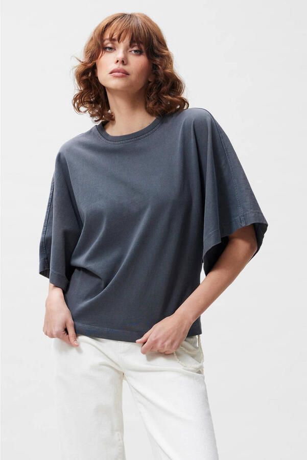 CATWALK JUNKIE Dames Tops & T-shirts Batsleeve Tshirt Donkergrijs - Foto 5