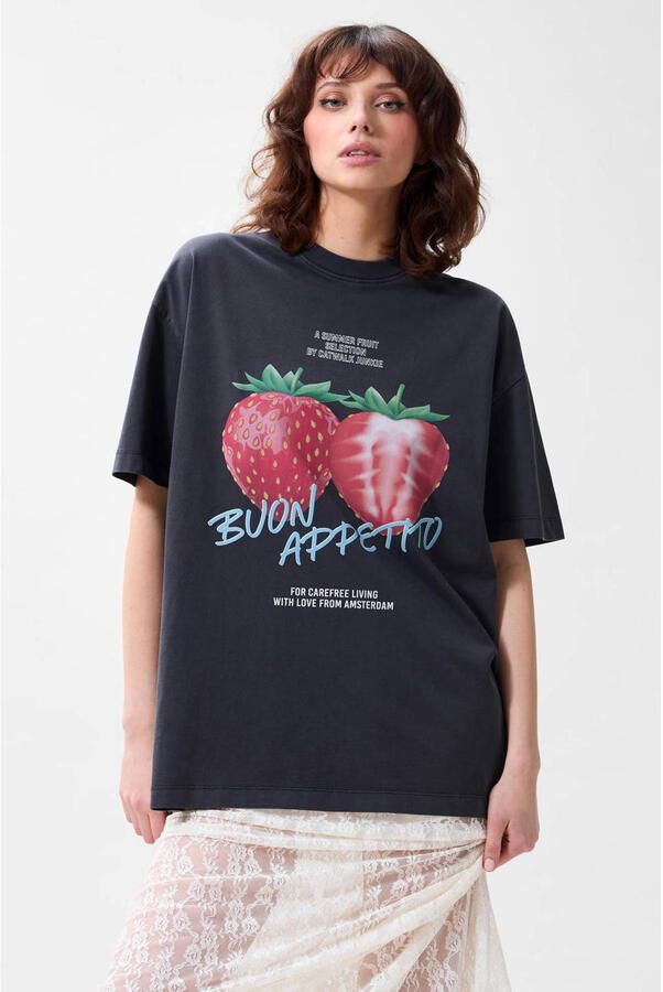 Catwalk Junkie T-shirt antraciet