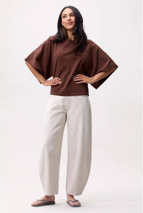 CATWALK JUNKIE Dames Tops & T-shirts Batsleeve Tshirt Bruin - Foto 6