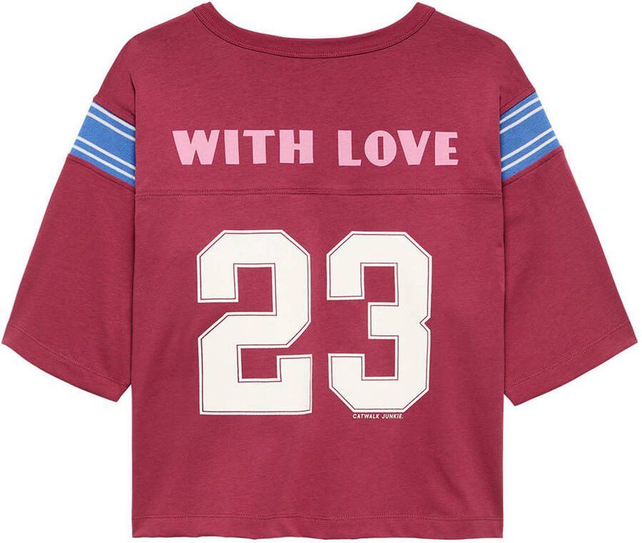 Catwalk Junkie T-shirt met backprint rood - Foto 2