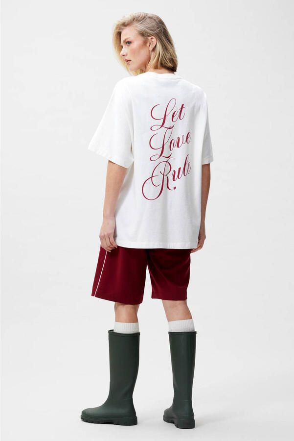 CATWALK JUNKIE Dames Tops & T-shirts Oversized Graphic Tshirt Ecru - Foto 6