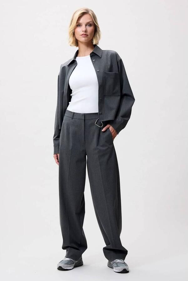 Catwalk Junkie tapered broek grijs