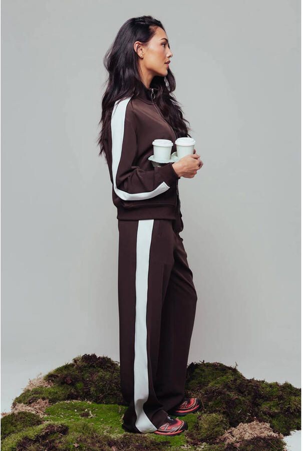 CATWALK JUNKIE Dames Broeken Tracksuit Trousers With Piping Bruin - Foto 5