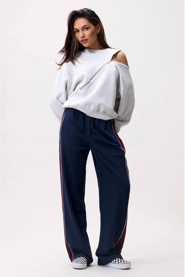 CATWALK JUNKIE Dames Broeken Tracksuit Trousers With Piping Donkerblauw - Foto 4