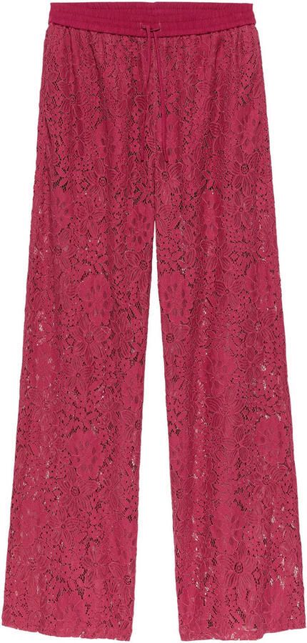 CATWALK JUNKIE Dames Broeken Pull On Lace Trousers Bordeaux - Foto 4