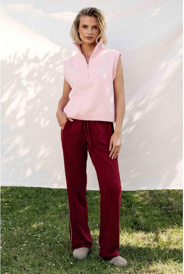 CATWALK JUNKIE Dames Broeken Tracksuit Trousers With Piping Rood - Foto 6