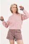 Catwalk Junkie gemêleerde sweater KN AMRA met wol paars - Thumbnail 1