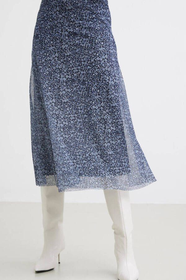 Catwalk Junkie maxi jurk met all over print blauw