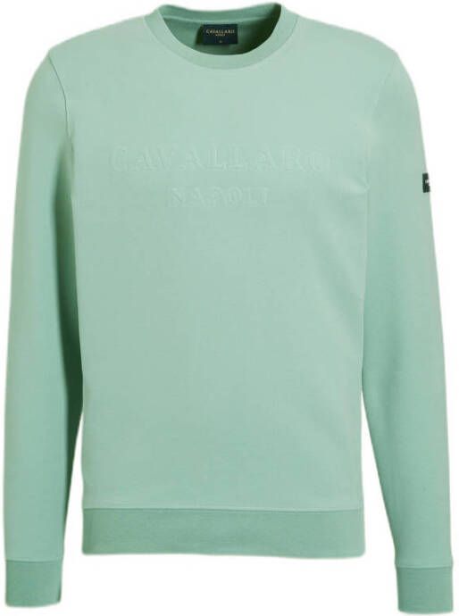 Cavallaro Napoli sweater Mauricio met logo groen
