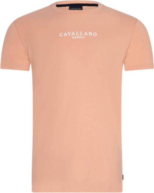 Cavallaro Napoli T-shirt Bari met logo old pink
