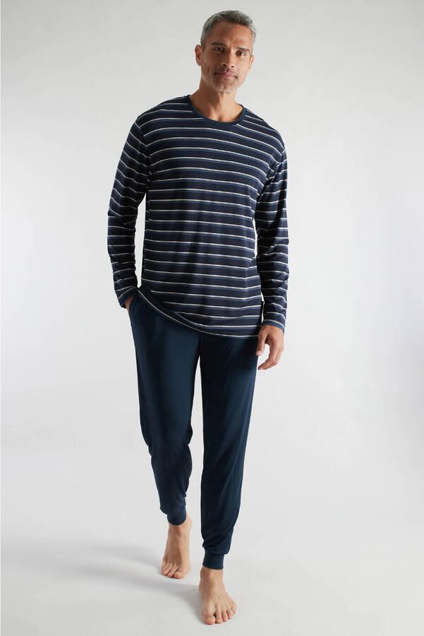 CECEBA bamboe pyjama donkerblauw