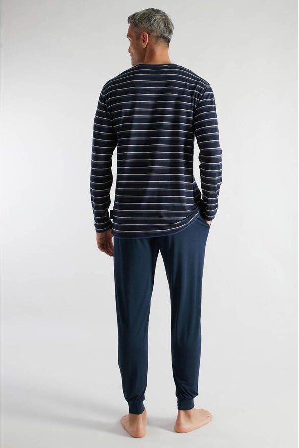 CECEBA bamboe pyjama donkerblauw - Foto 3
