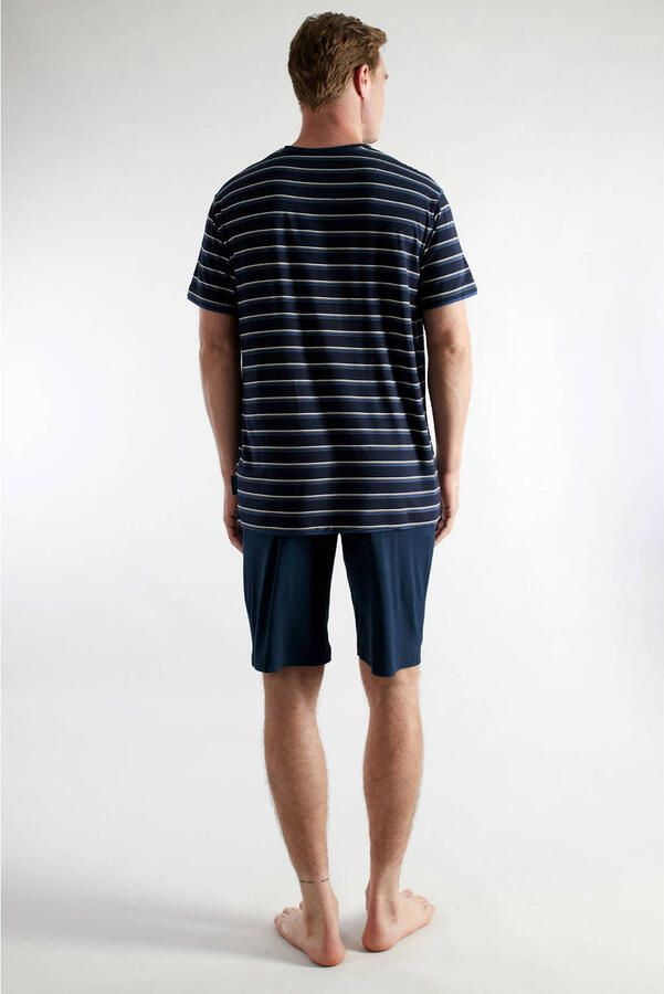 CECEBA shortama met bamboe donkerblauw - Foto 3