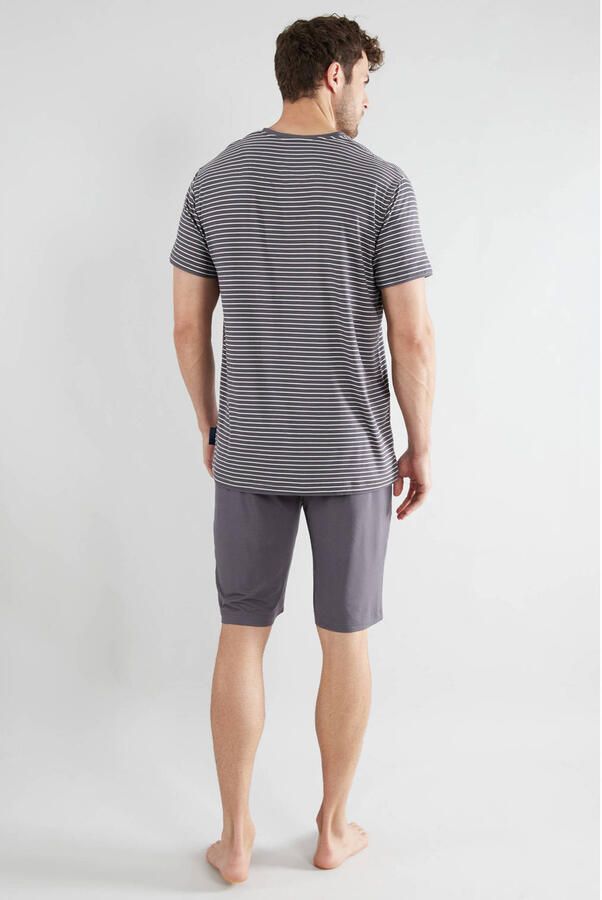 CECEBA shortama met bamboe grijs - Foto 3