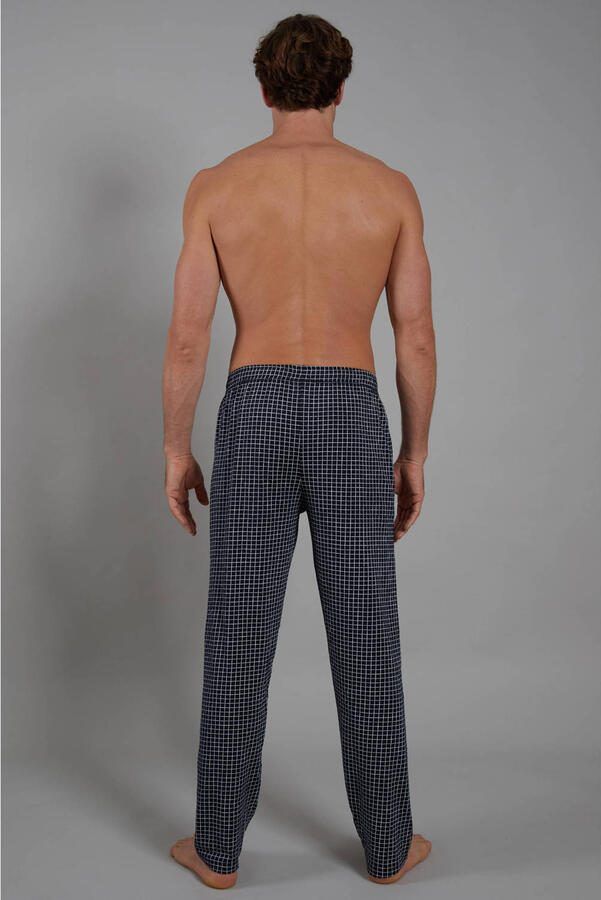 CECEBA +size geruite pyjamabroek donkerblauw - Foto 2
