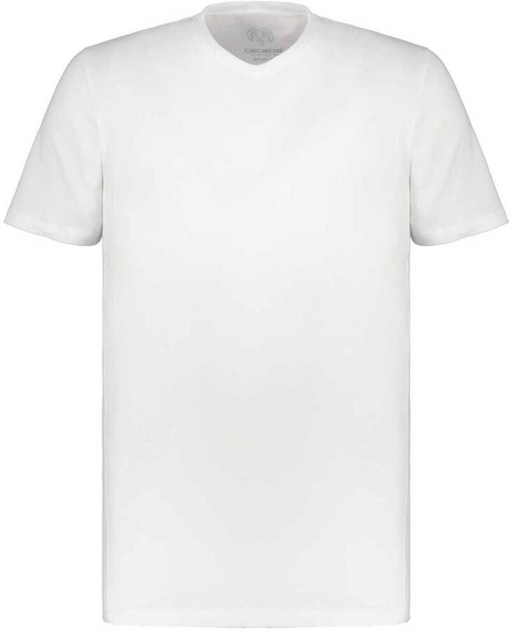 CECEBA +size ondershirt met buikmaat (set van 2) wit