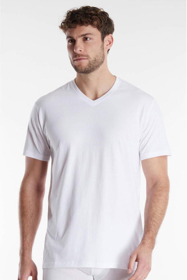 CECEBA +size ondershirt (set van 2) wit - Foto 3