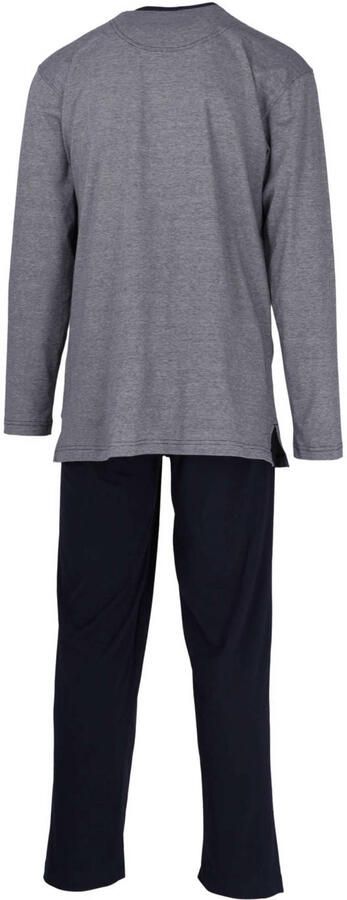 CECEBA +size pyjama grijs donkerblauw
