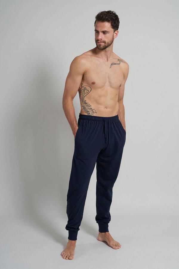 CECEBA +size pyjamabroek donkerblauw