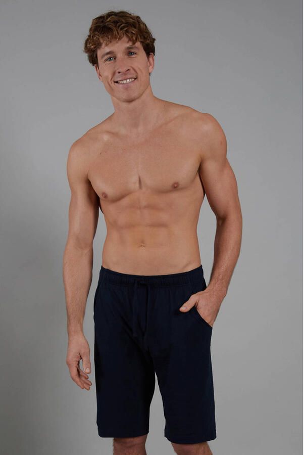 CECEBA +size pyjamashort donkerblauw