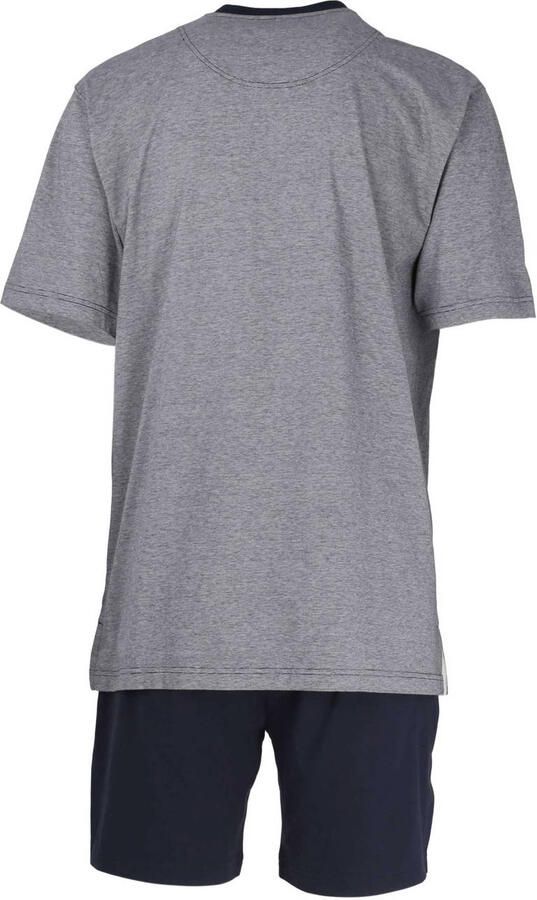 CECEBA +size shortama grijs donkerblauw