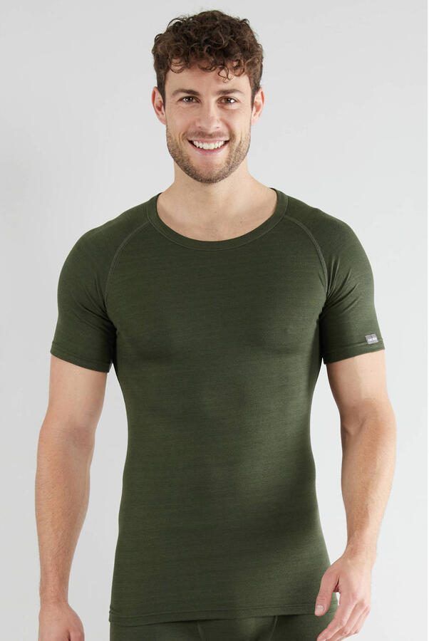 CECEBA unisex thermoshirt donkergroen