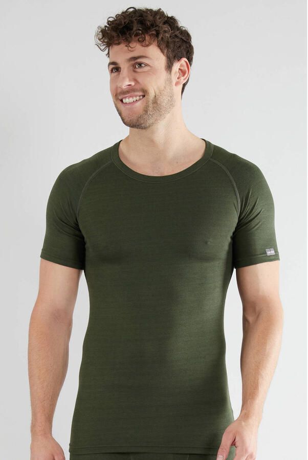 CECEBA unisex thermoshirt donkergroen