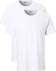 Ceceba +size basic ondershirt (set van 2) wit
