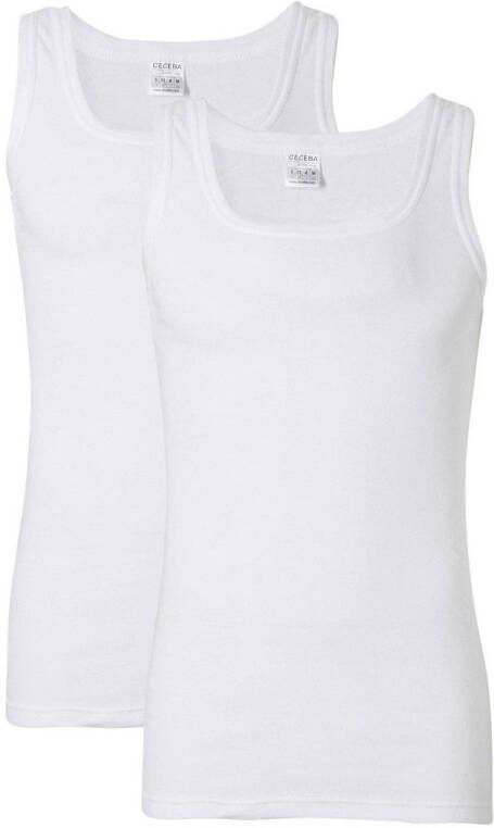 Ceceba +size hemd (set van 2) wit