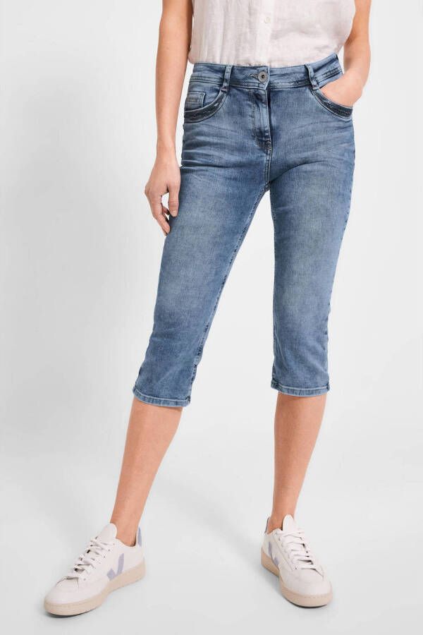CECIL cropped regular fit capri jeans Toronto medium blue denim