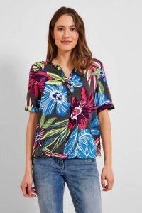 Cecil Gedessineerde blouse met tuniekhals