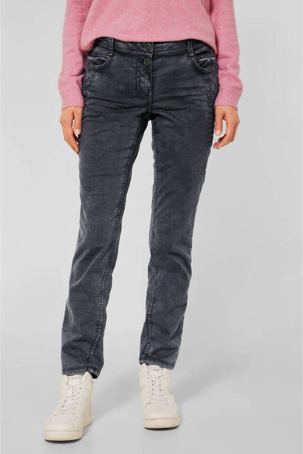 CECIL loose fit jeans Scarlett dark silver