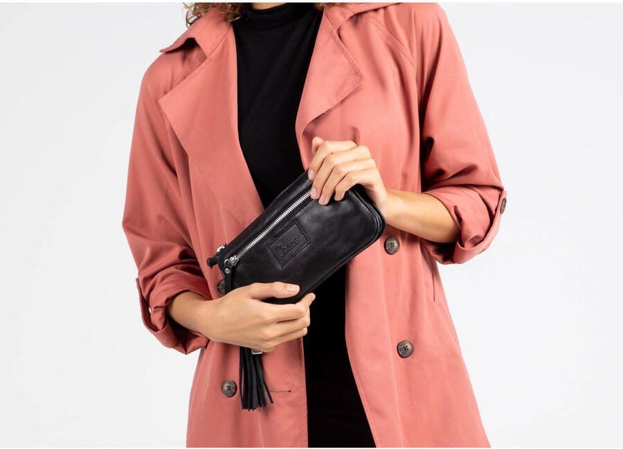 Chabo Bags leren crossbody tas Billy zwart - Foto 2